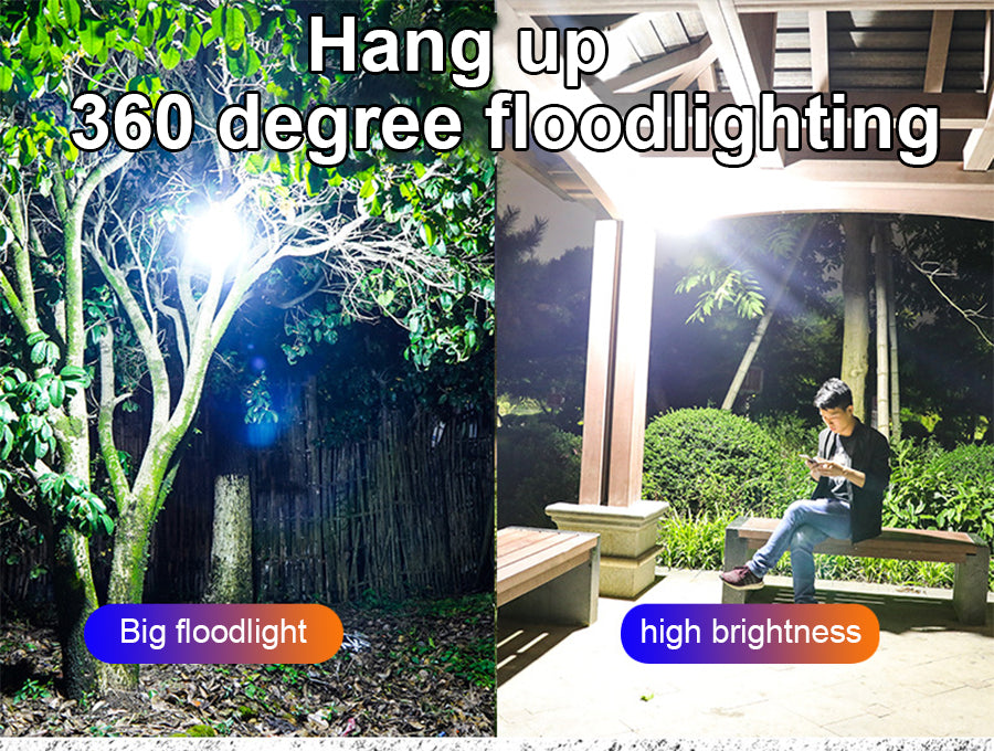900 Watts Portable Solar Power Camping
Light USB Rechargeable Flashlight Tent
Lamp Camp Lanterns Emergency Lights for
Outdoor