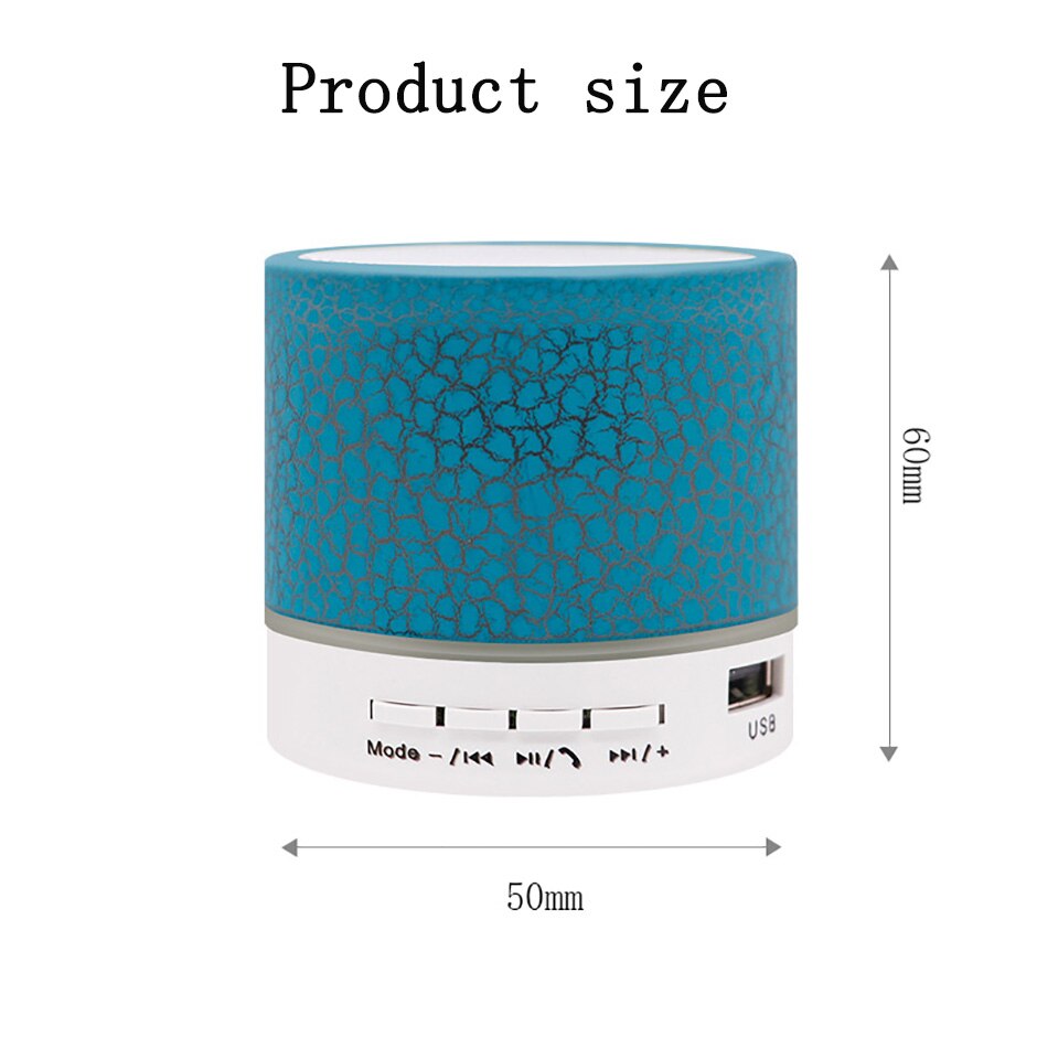 Mini Portable Car Audio A9 Dazzling
Crack LED Wireless Bluetooth 4.1