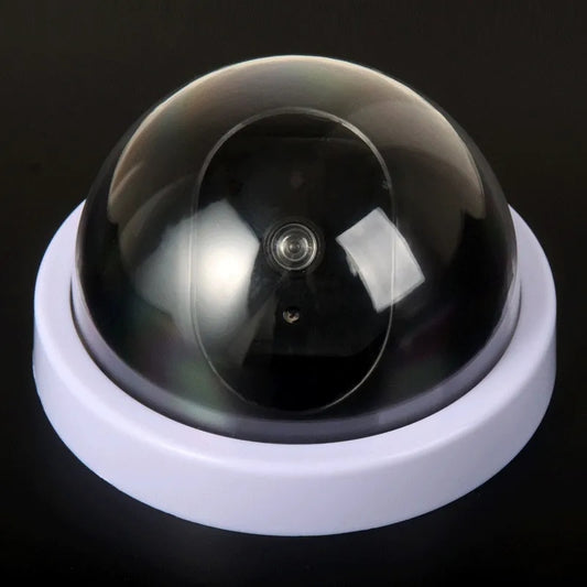 Creative Black Plastic Dome CCTV Dummy
Camera Flashing Led Fake Camera Power